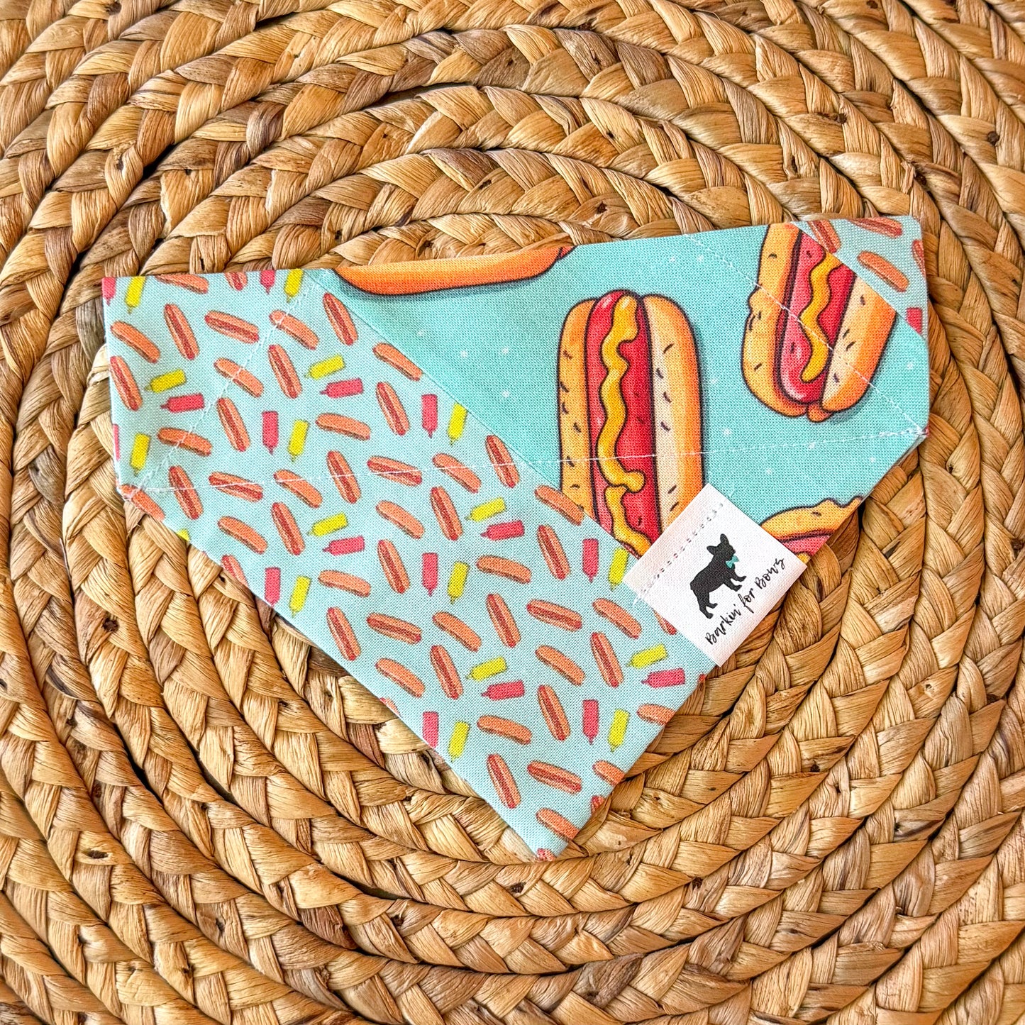 Small Hot Dog Scrappy Bandana