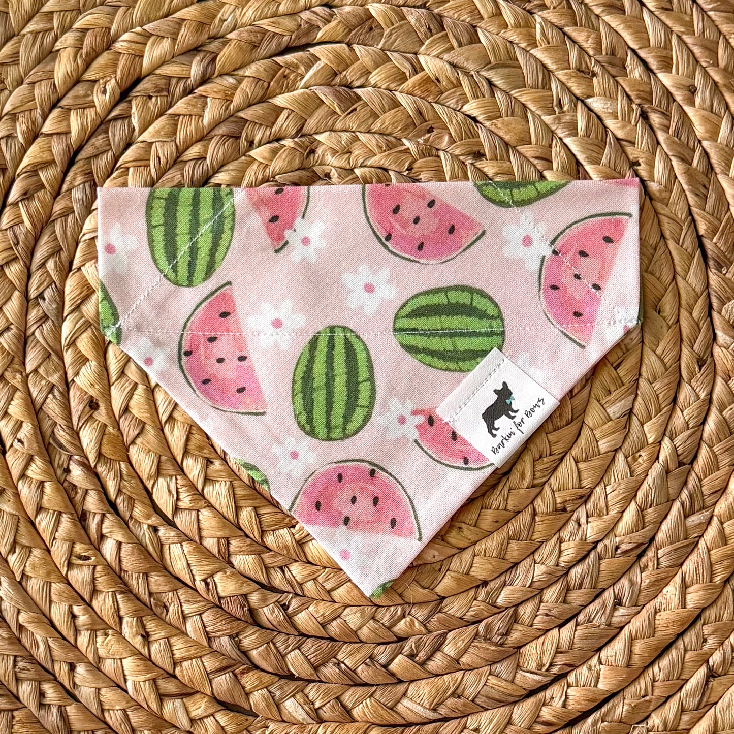 Watermelon Floral Bandana