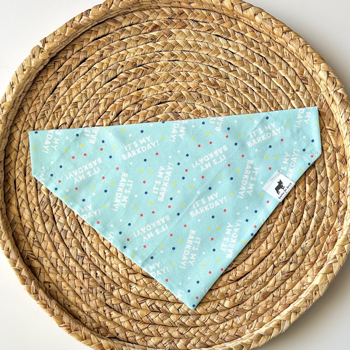 It’s My Barkday (Blue) Bandana