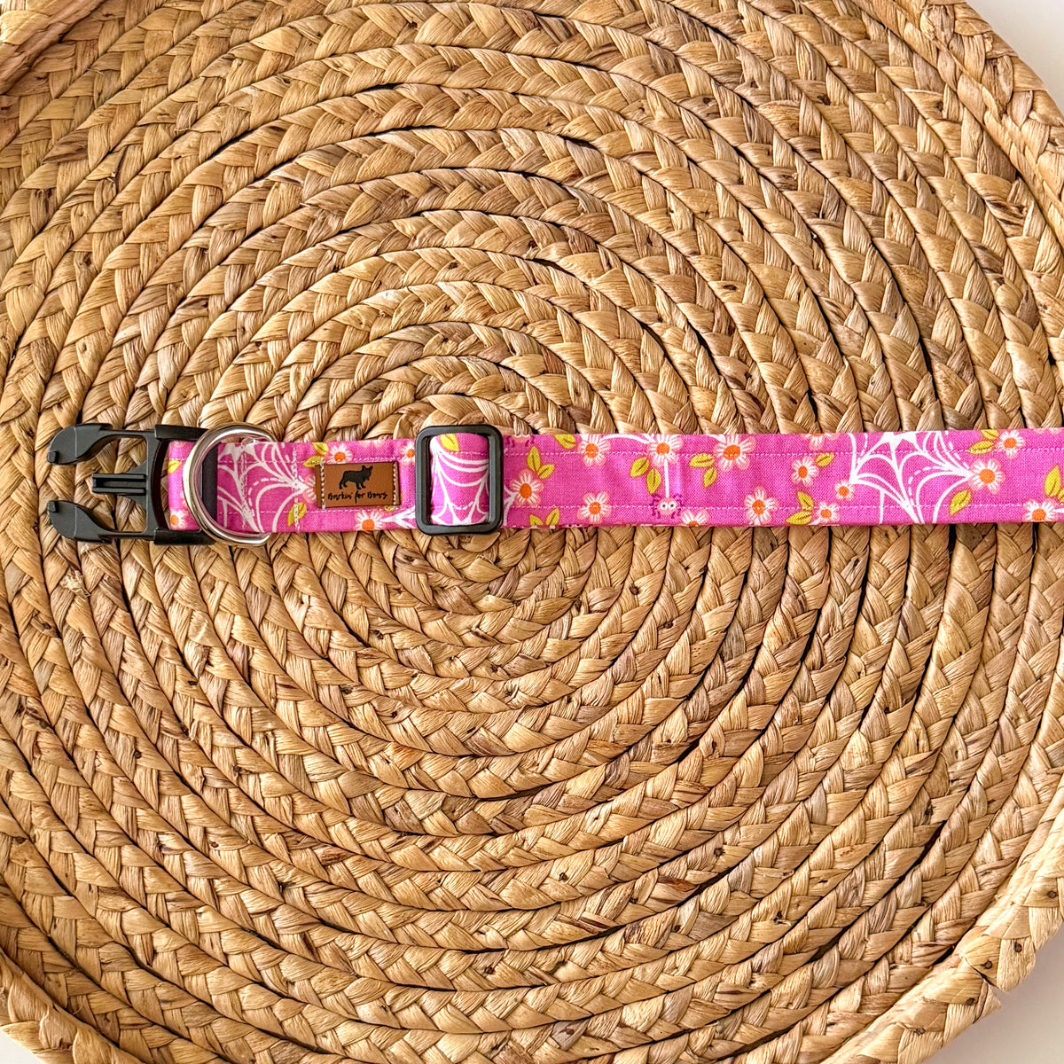 Webs and Wildflowers (Pink) Collar