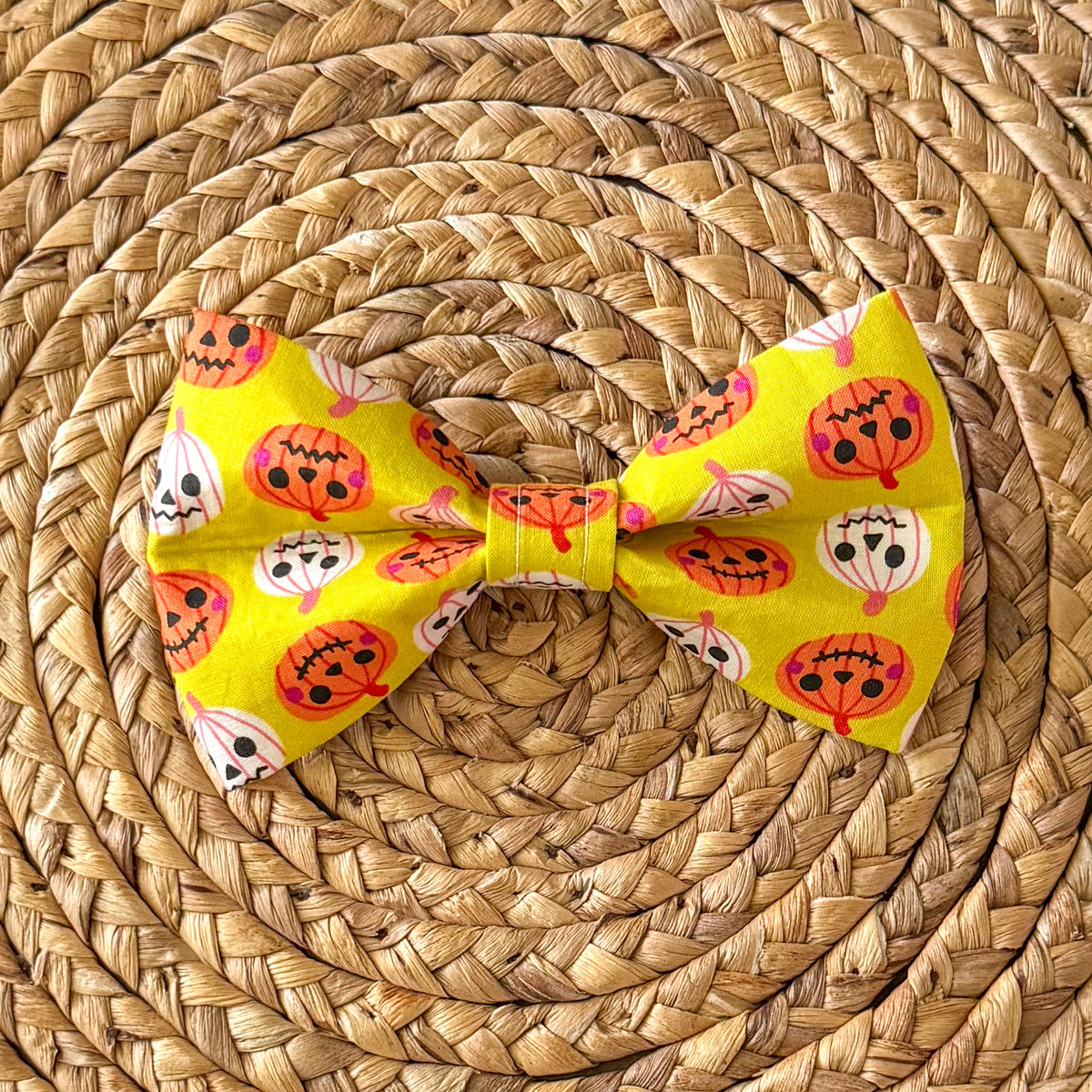 Jack O Lantern (Yellow) Bow Tie