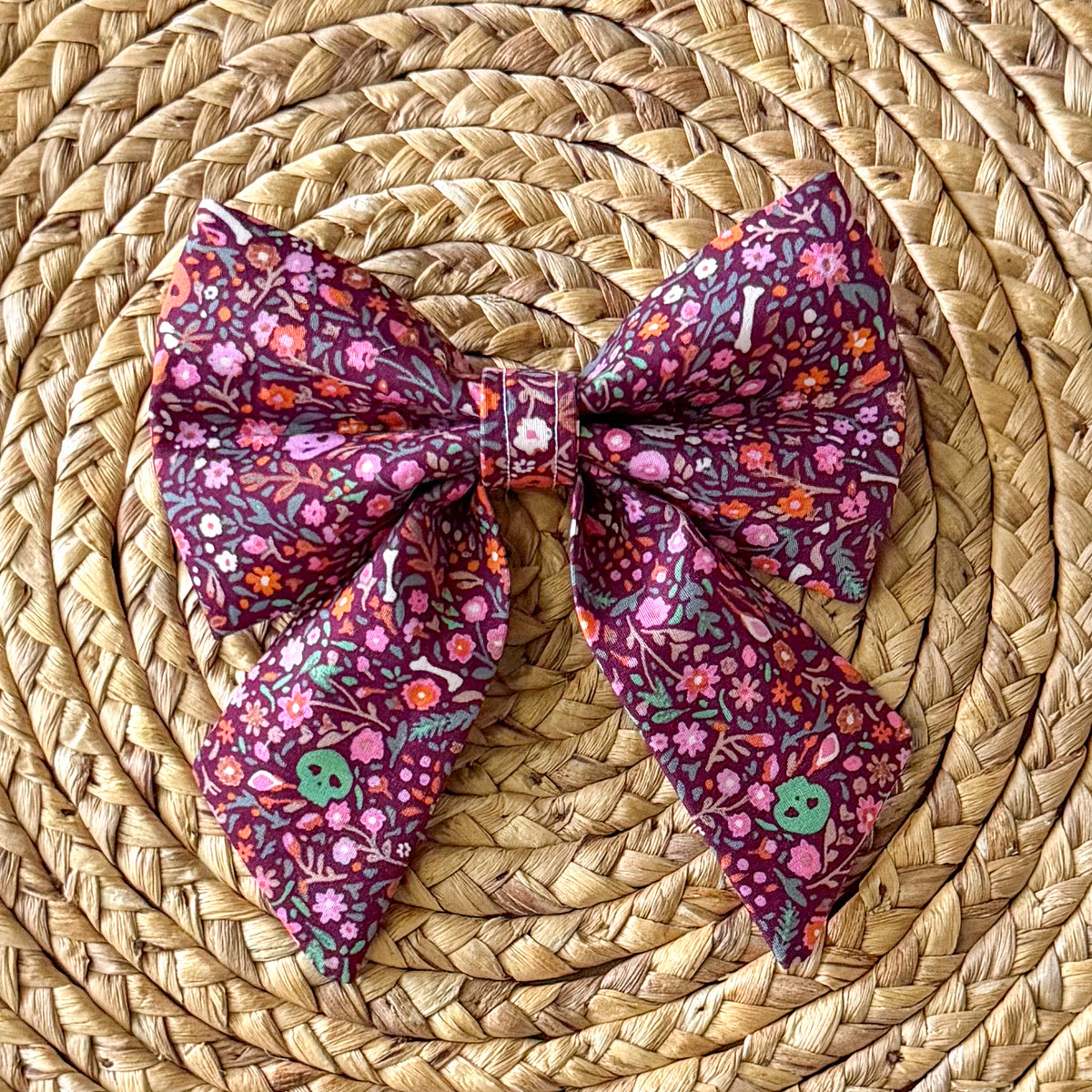 Graveyard Blooms (Purple) Sailor Bow