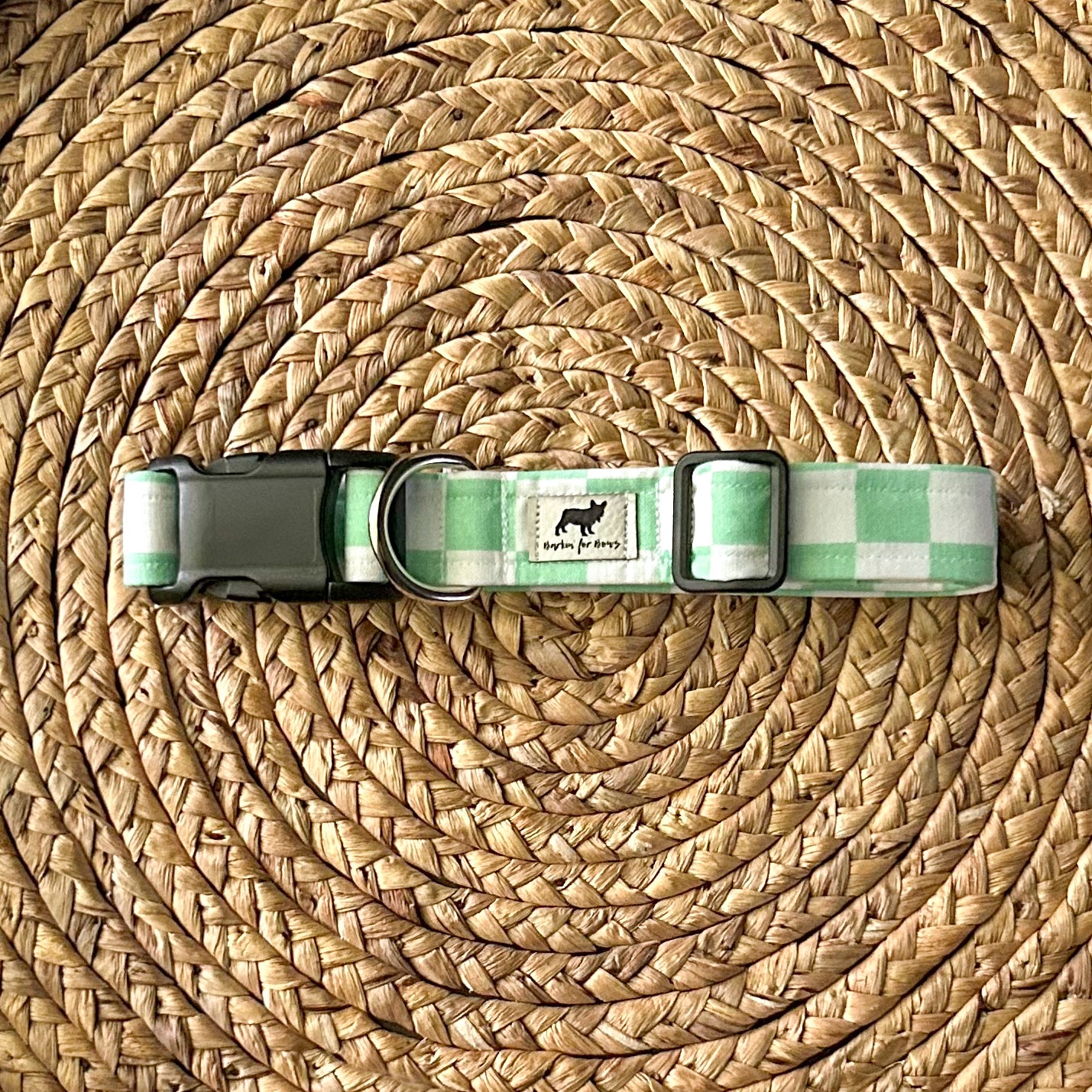 Mint Checkered Collar