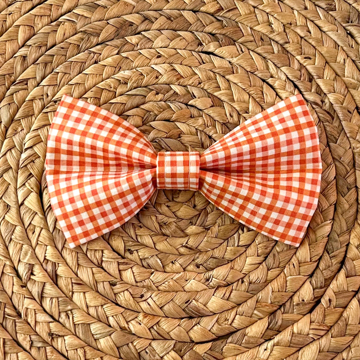 Pumpkin Patch Plaid Bow Tie