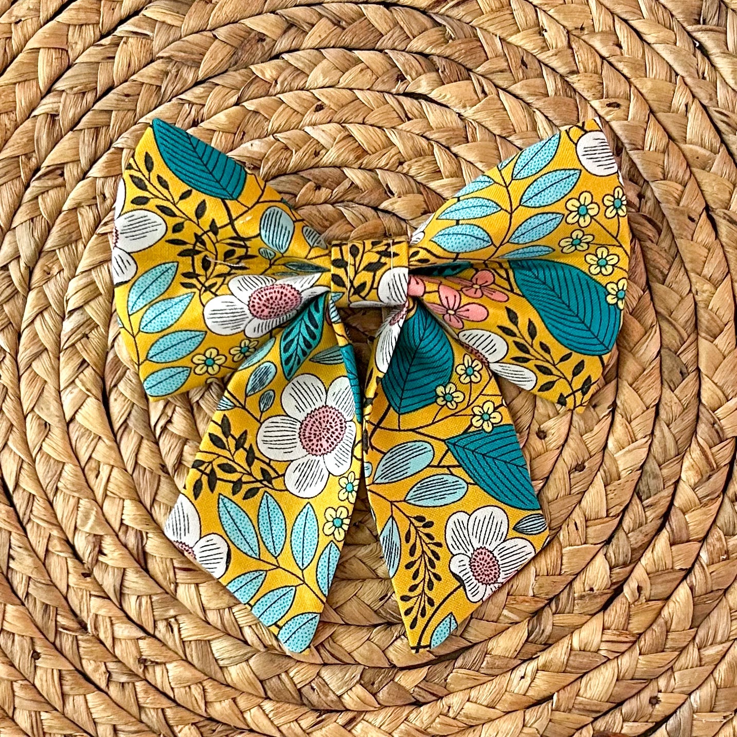 Fall Floral Sailor Bow