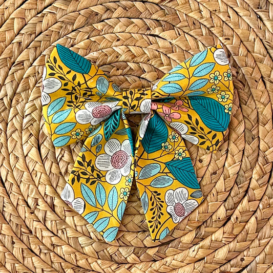 Fall Floral Sailor Bow