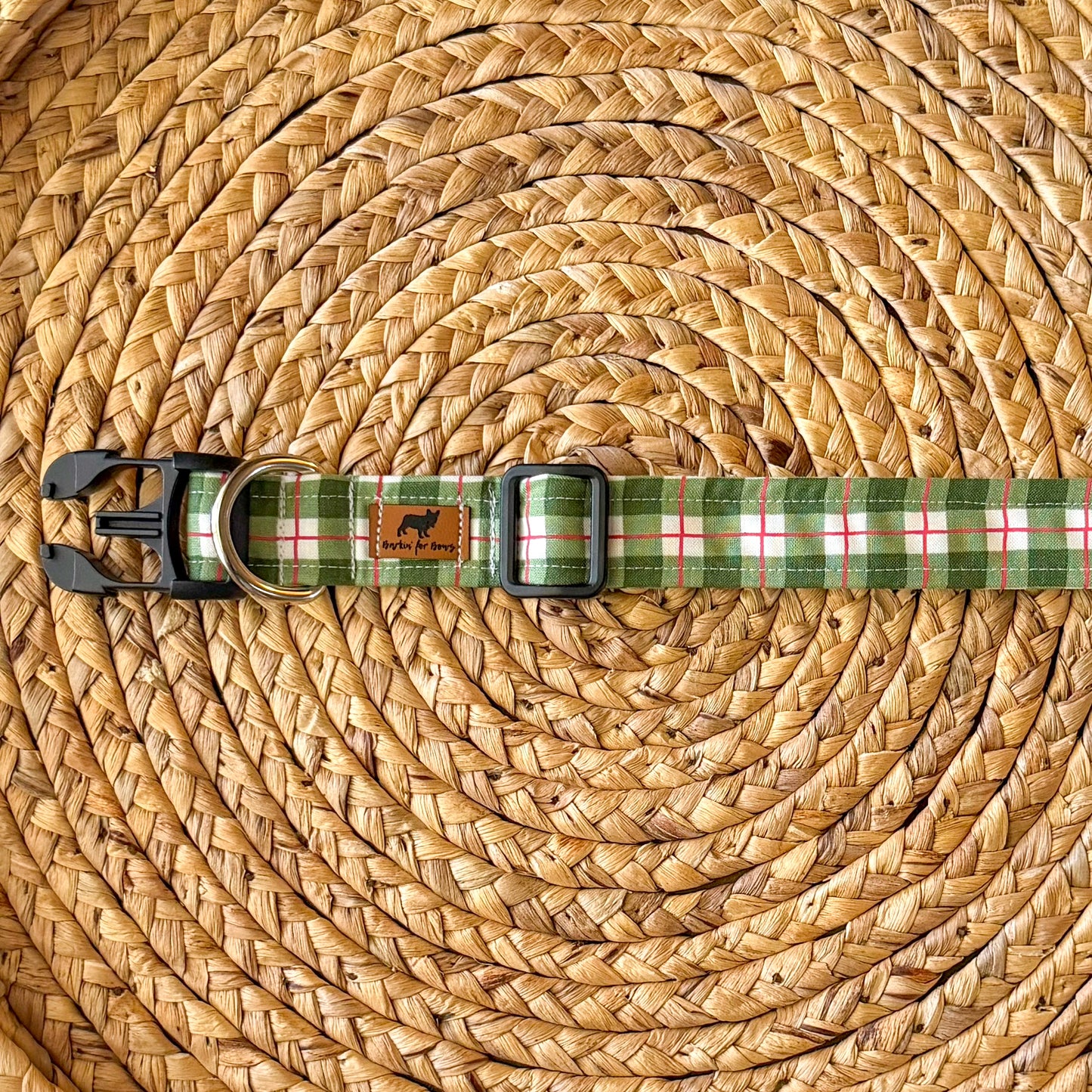 Green Plaid Collar