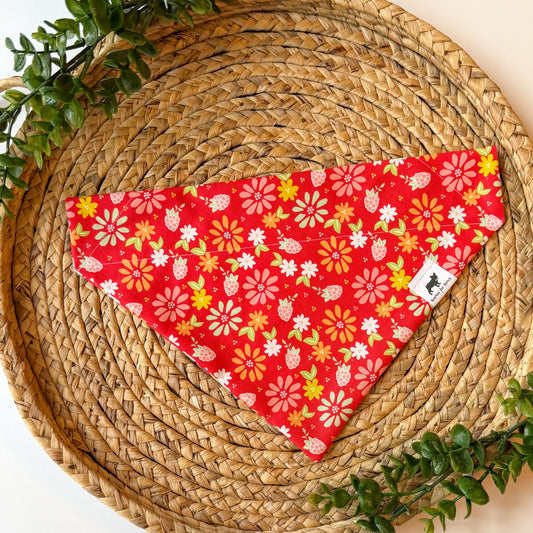 Raspberry Blossom Bandana