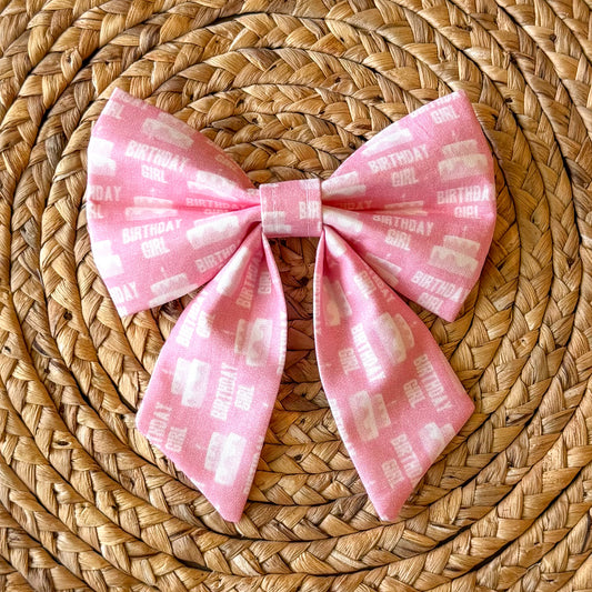 Birthday Girl Sailor Bow