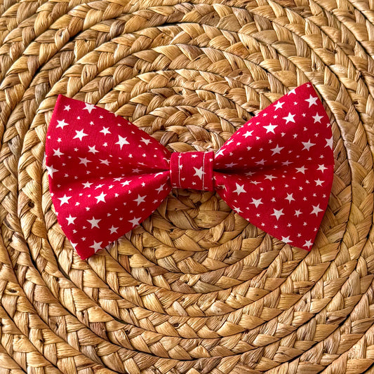 Red Star Spangled Bow Tie