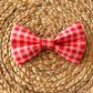 Red Picnic Plaid Bow Tie