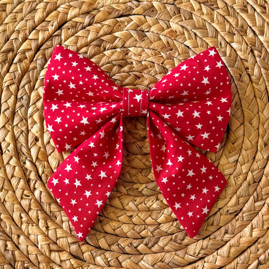 Red Star Spangled Sailor Bow