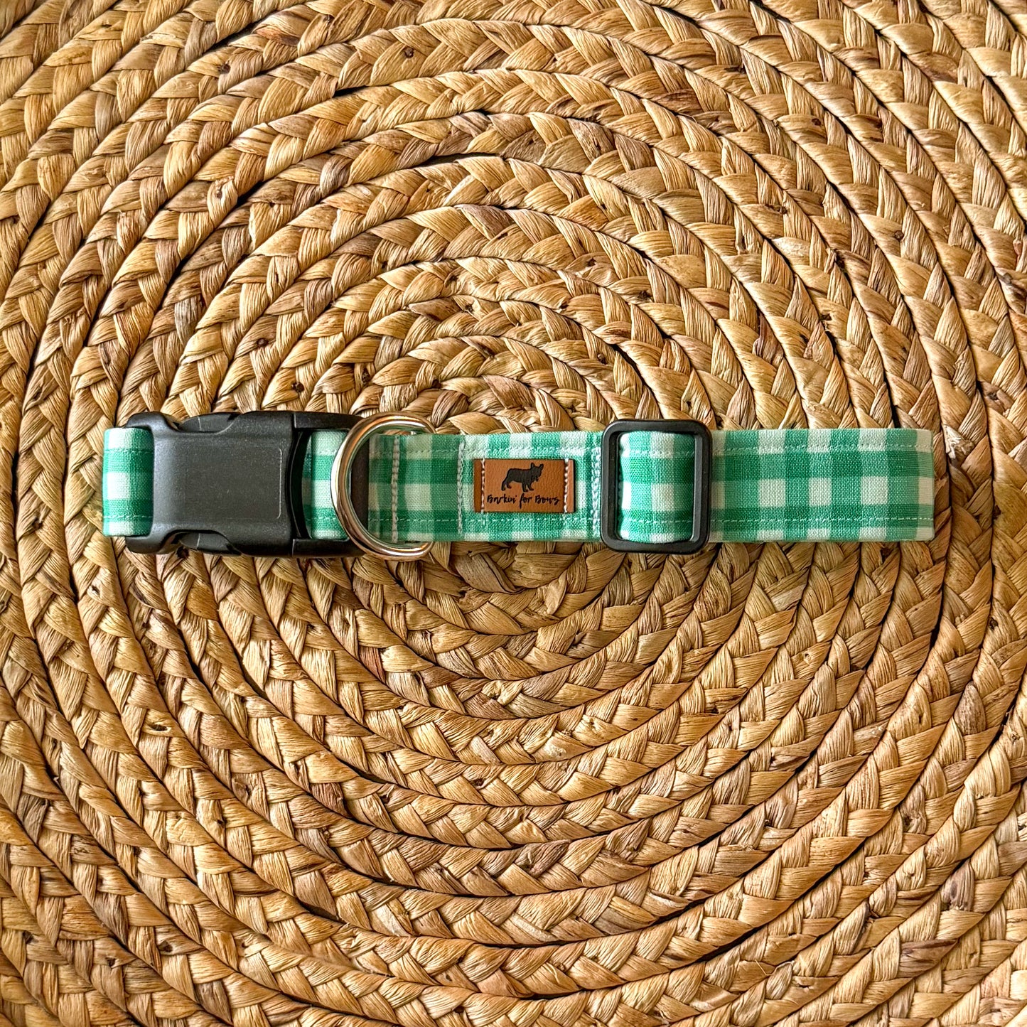 Green Picnic Plaid Collar