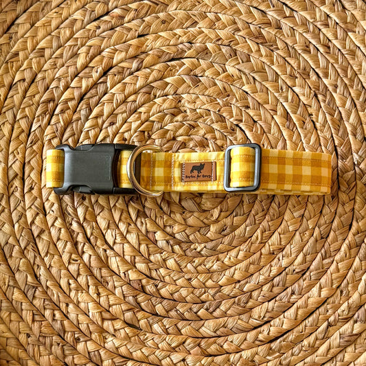 Yellow Picnic Plaid Collar