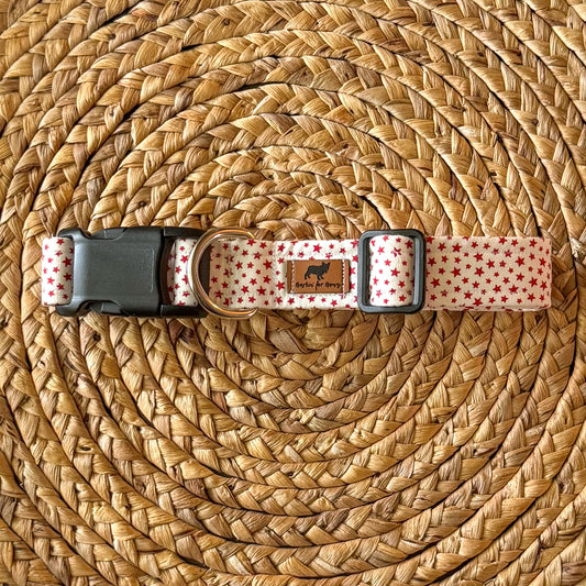 White Star Spangled Collar
