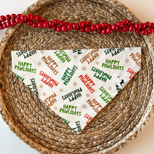 Happy Pawlidays Bandana