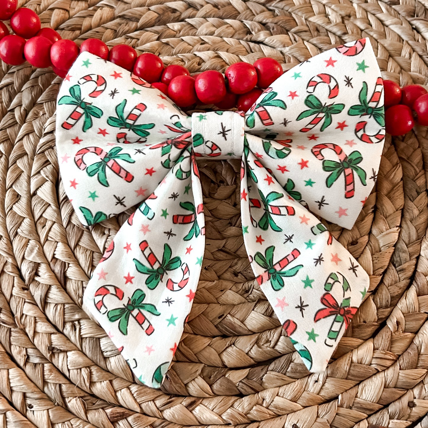 Candy Cane Bows Sailor Bow