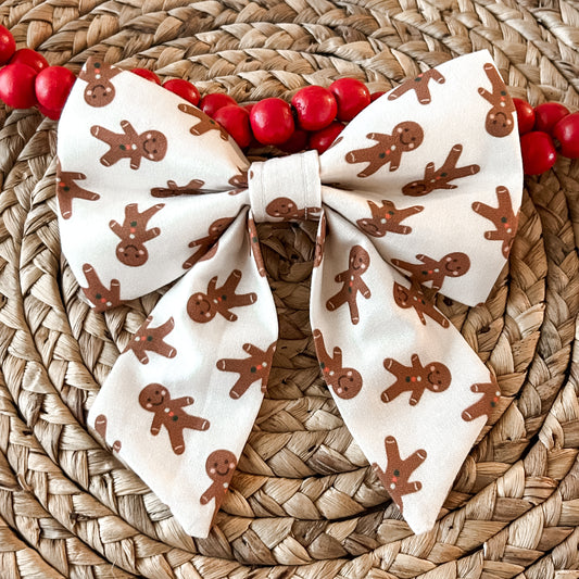 Gingerbread Sailor Bow