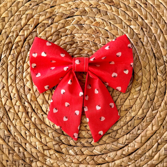 Strawberry Pickin’ Sailor Bow
