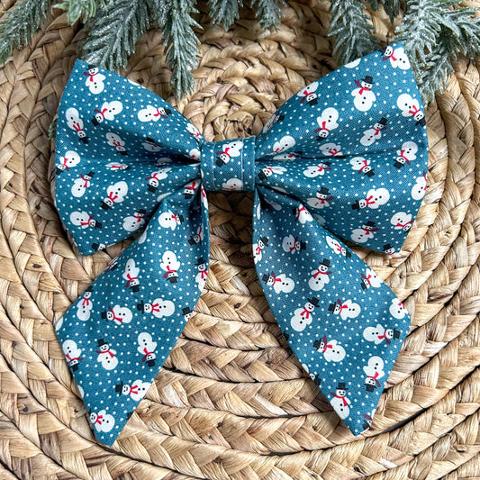 Snowmen Sailor Bow