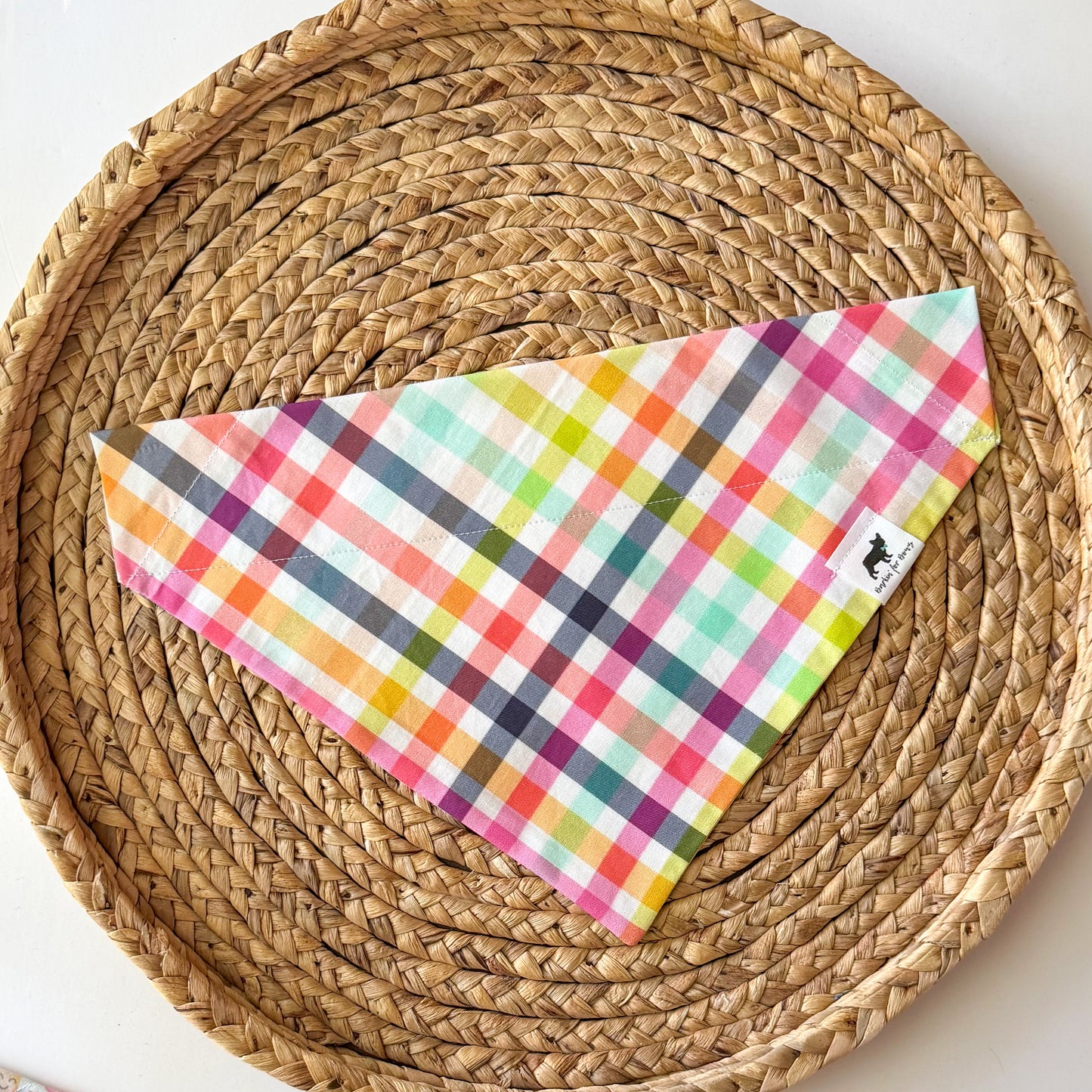 Bright Plaid Bandana