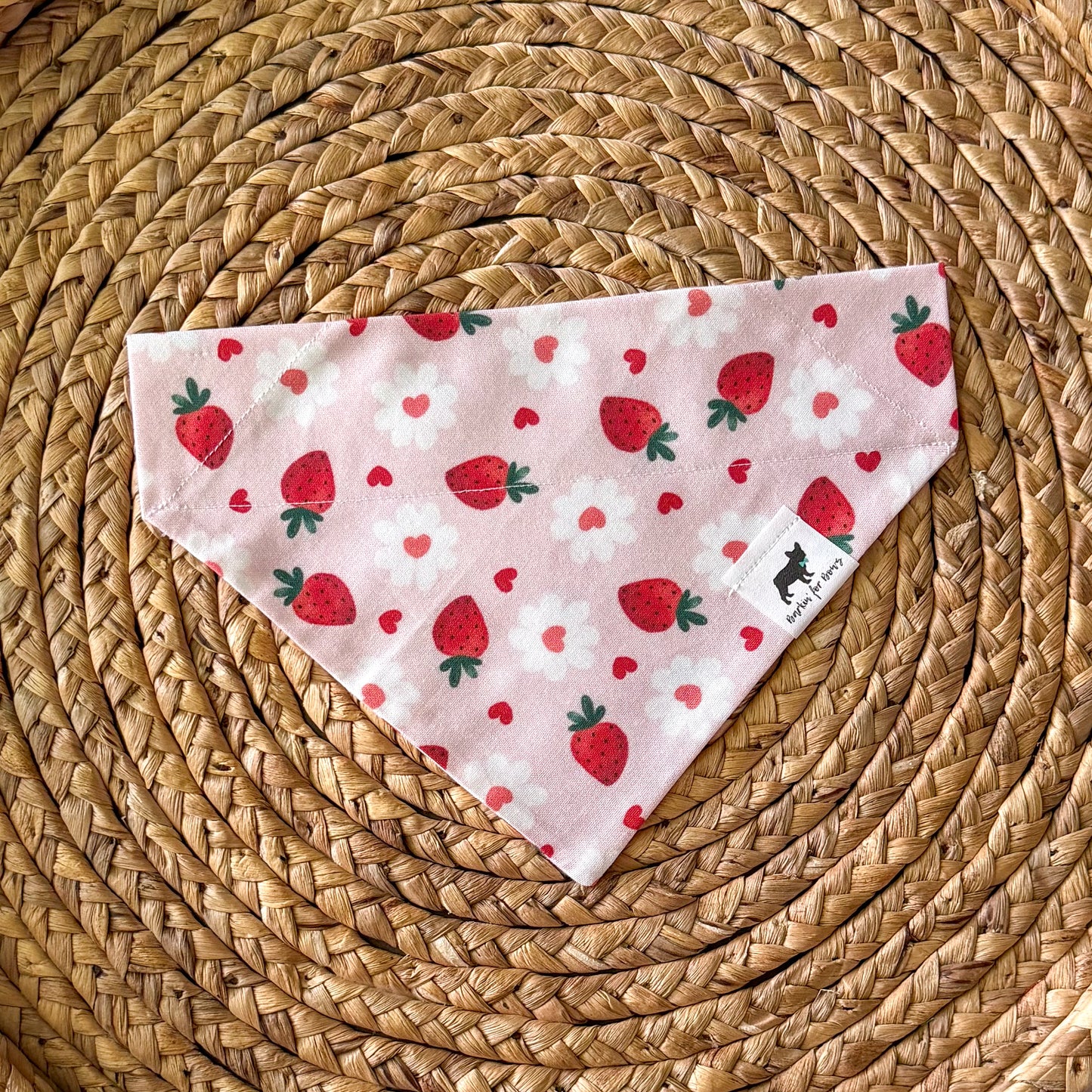 Strawberry Floral Bandana