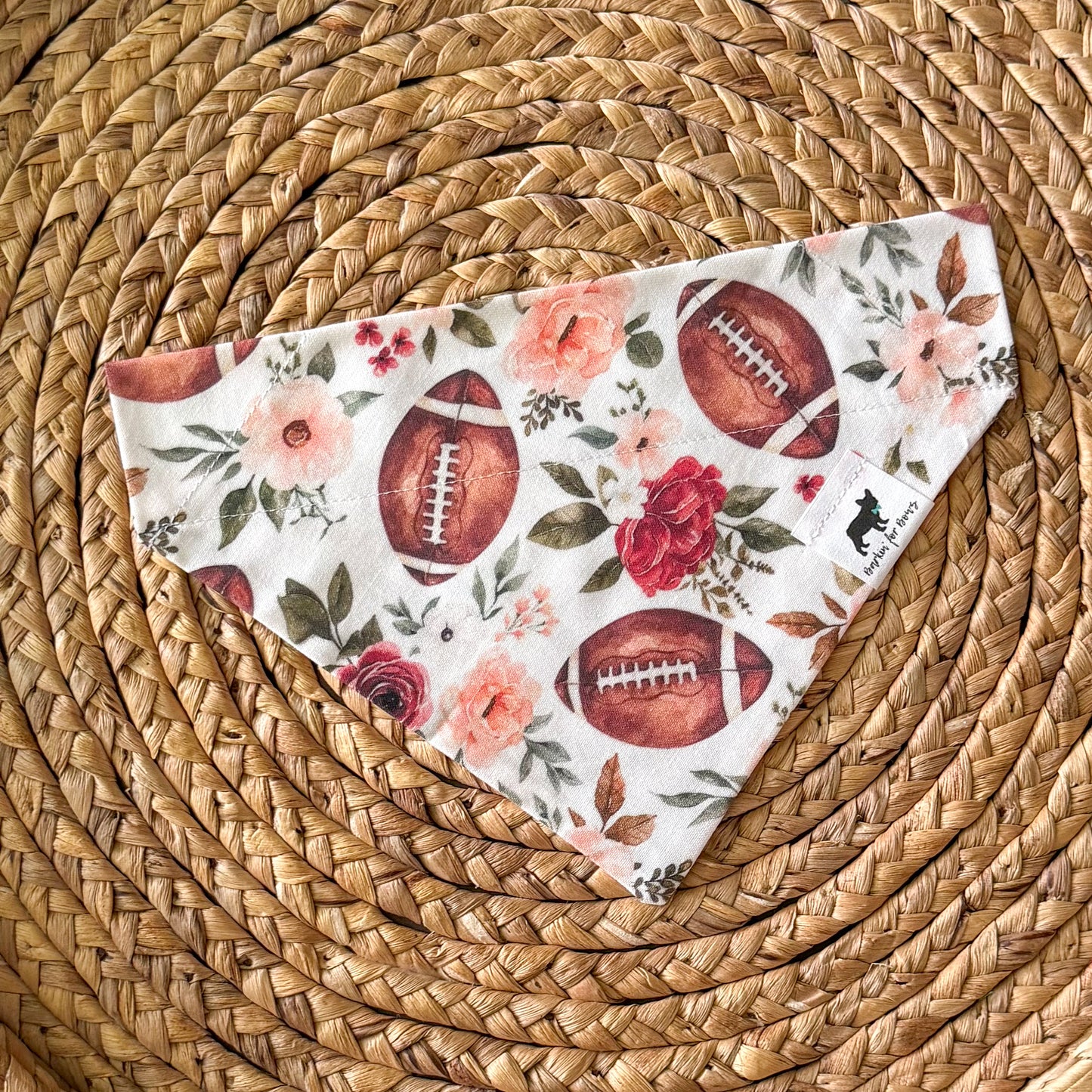 Floral Football Bandana