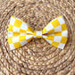 Yellow Check Bow Tie
