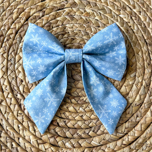 Winter Blues Sailor Bow