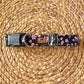 Webs and Wildflowers (Black) Collar