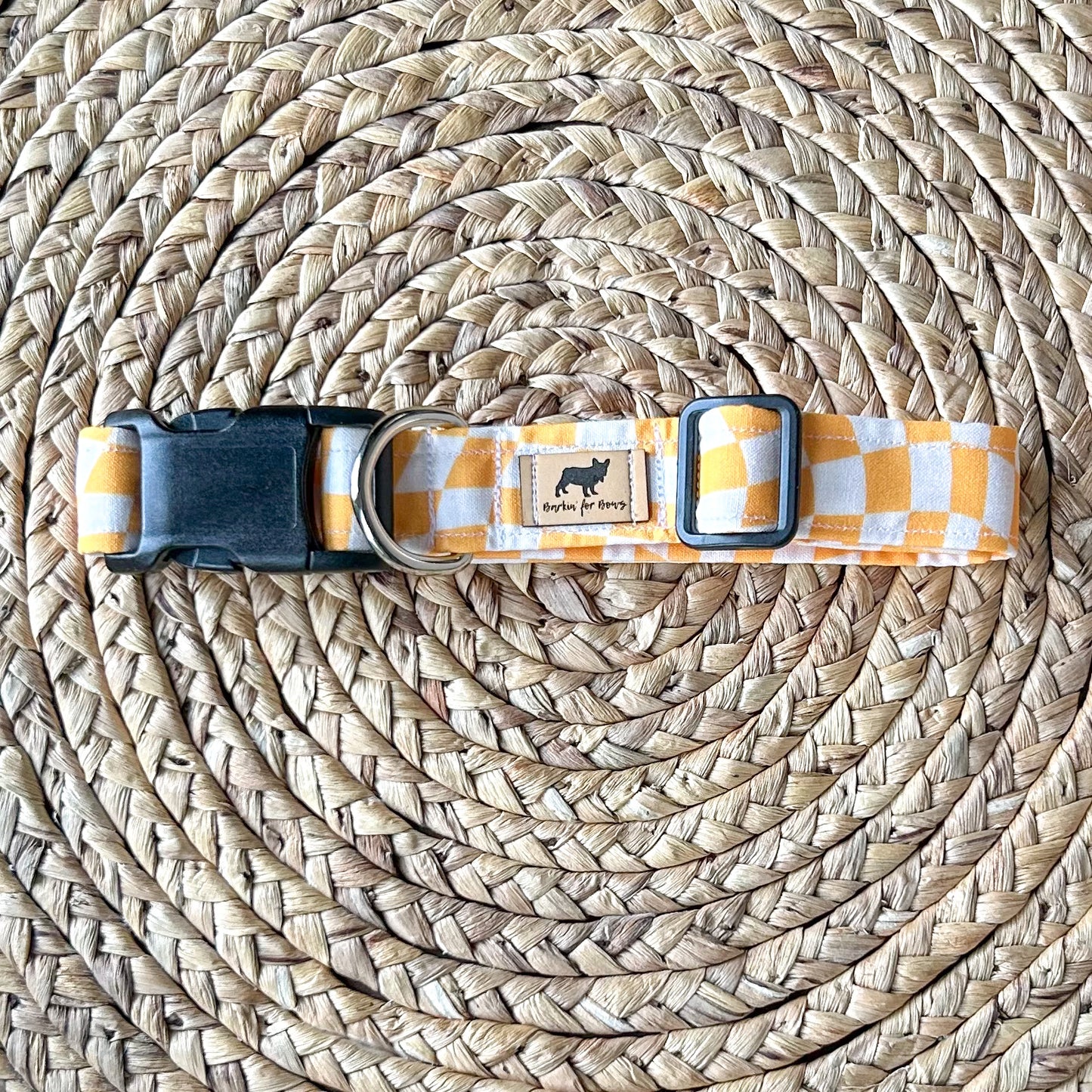 Orange/Yellow Checkered Collar