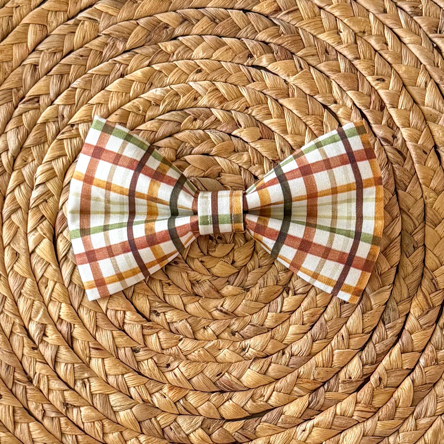 Fall Plaid Bow Tie