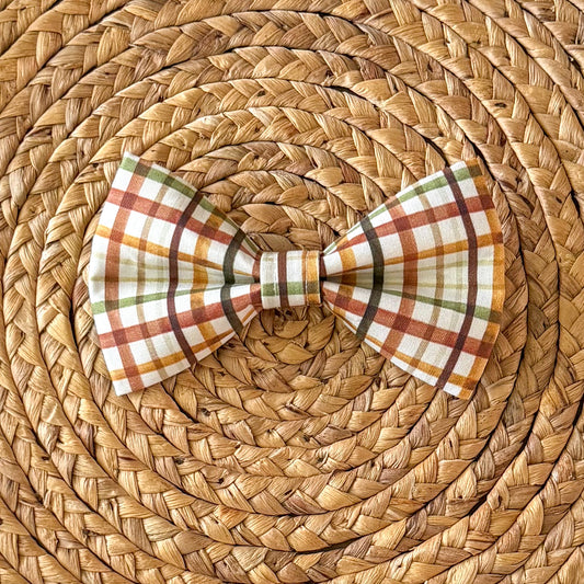 Fall Plaid Bow Tie