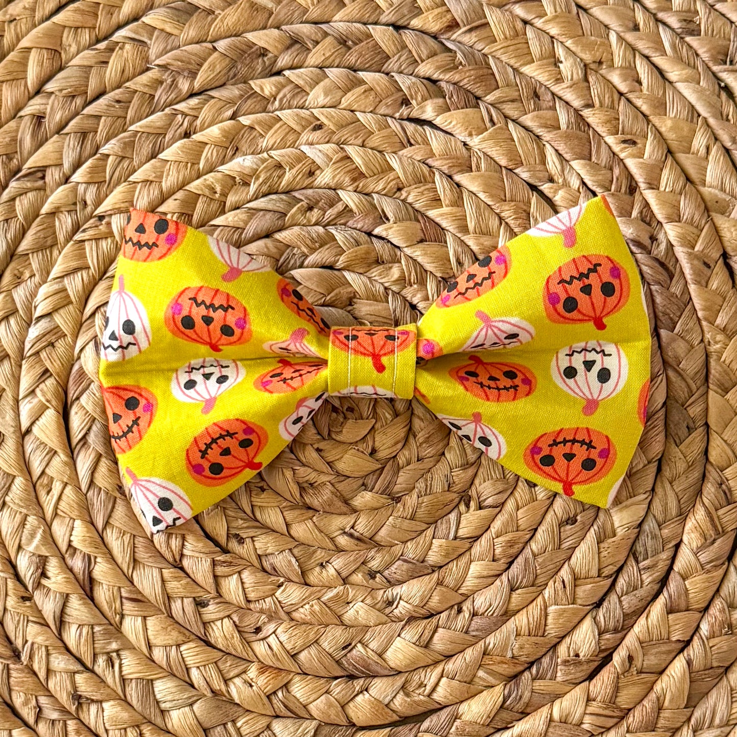 Jack O Lantern (Yellow) Bow Tie