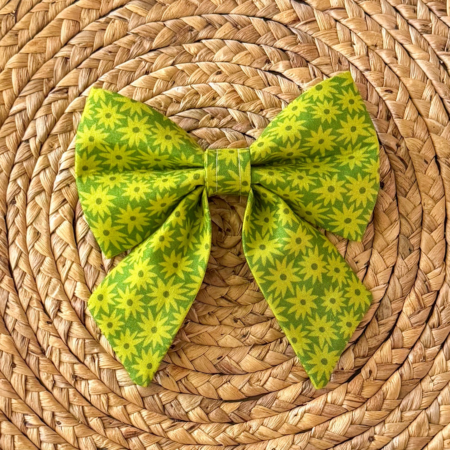 Floral Frenzy (Green) Sailor Bow