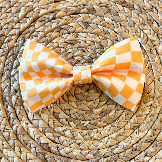 Orange/Yellow Checkered Bow(tie)