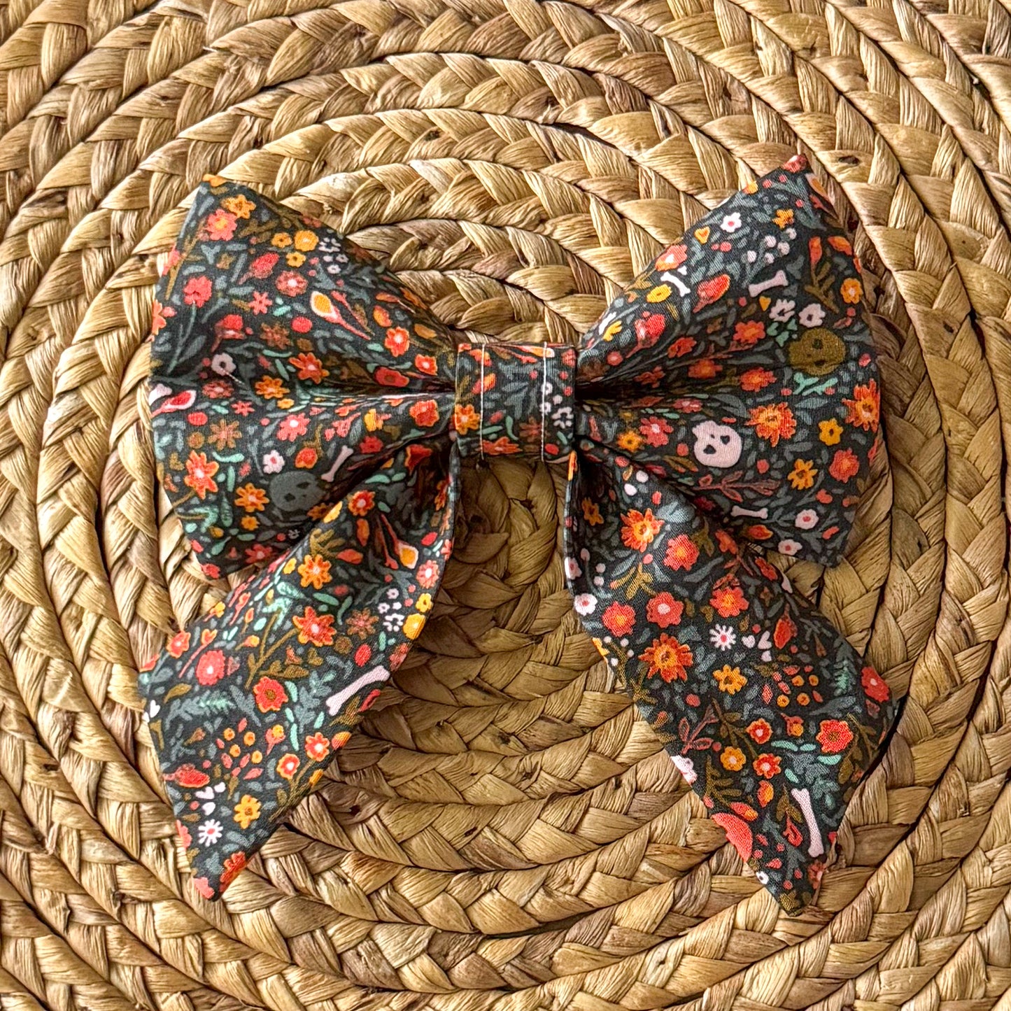Graveyard Blooms (Blue) Sailor Bow