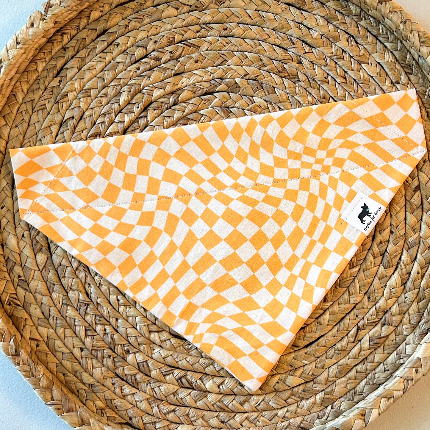Orange/Yellow Checkered Bandana