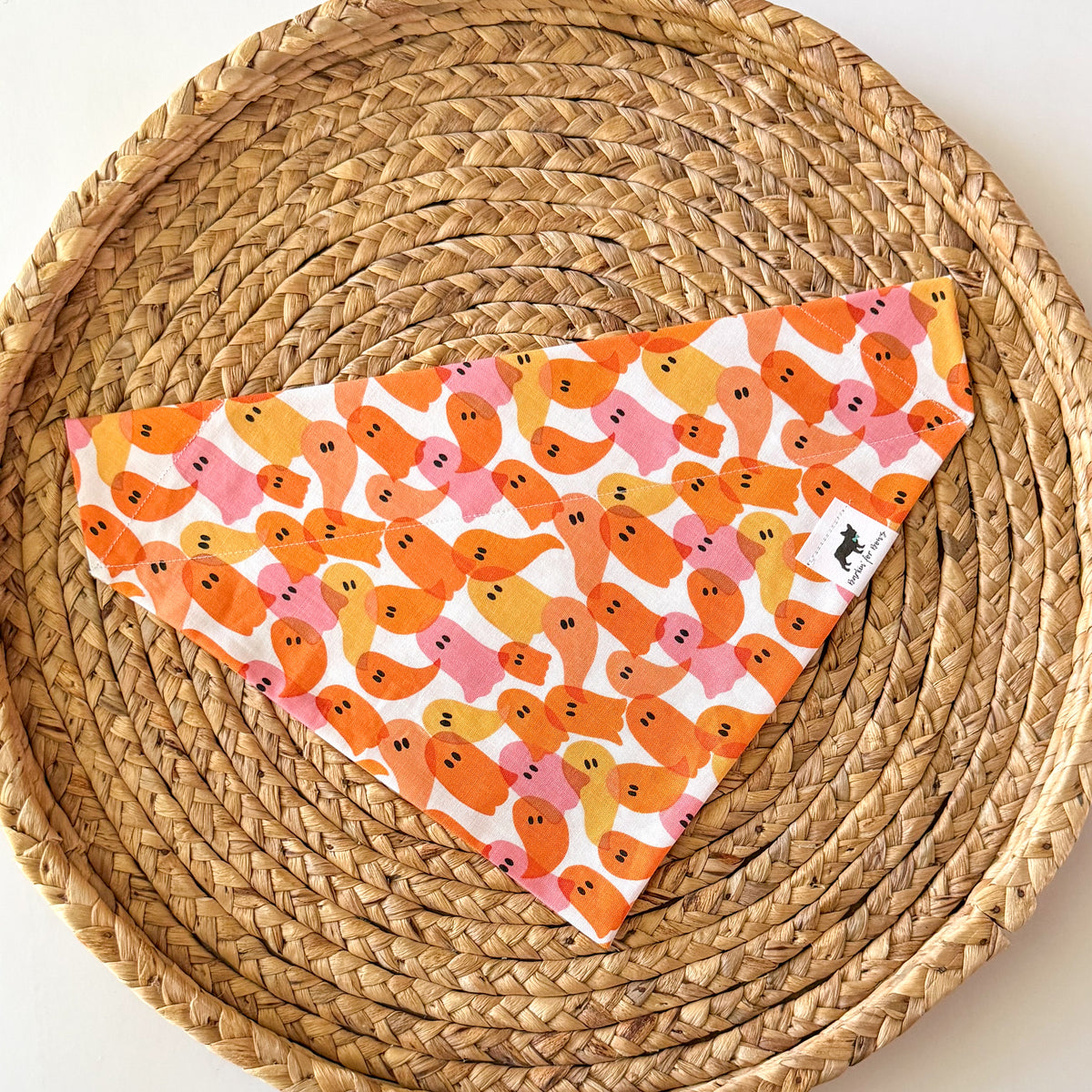 Ghost Party (Orange) Bandana