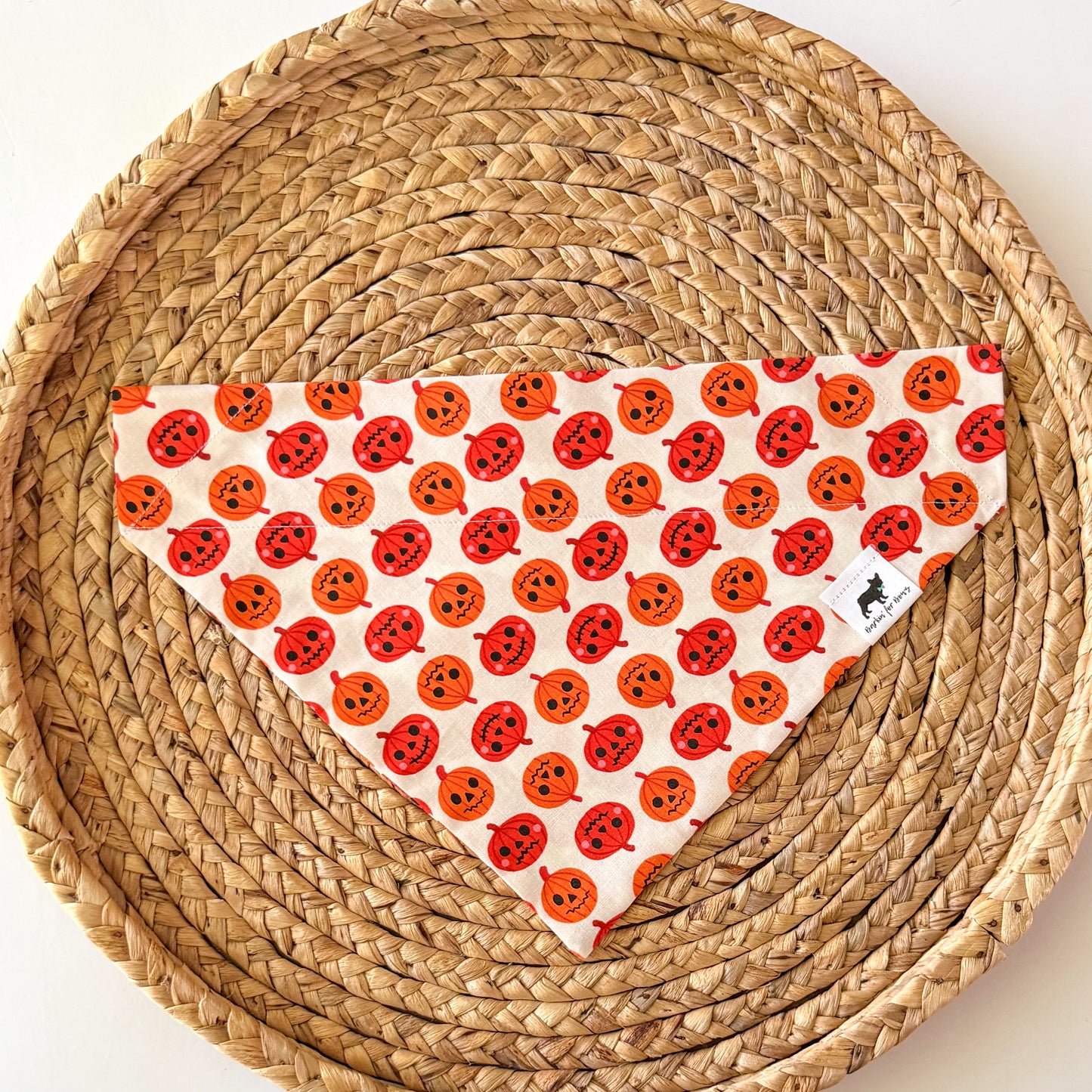 Jack O Lantern (White) Bandana