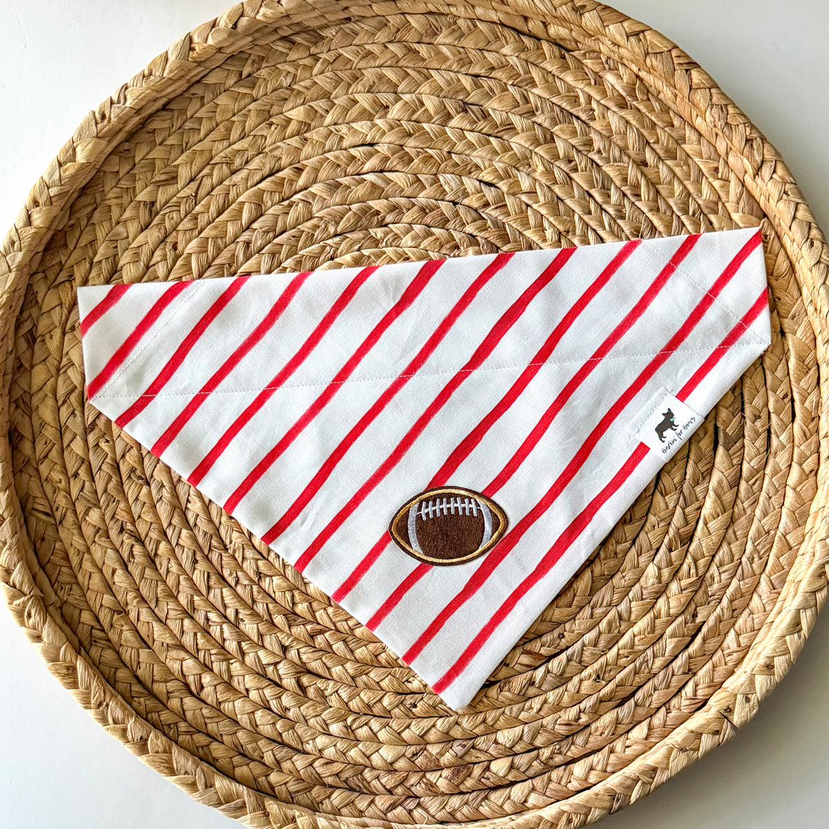 Game Day Stripes (Red) Bandana