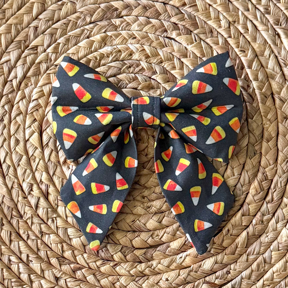Candy Corn Sailor Bow