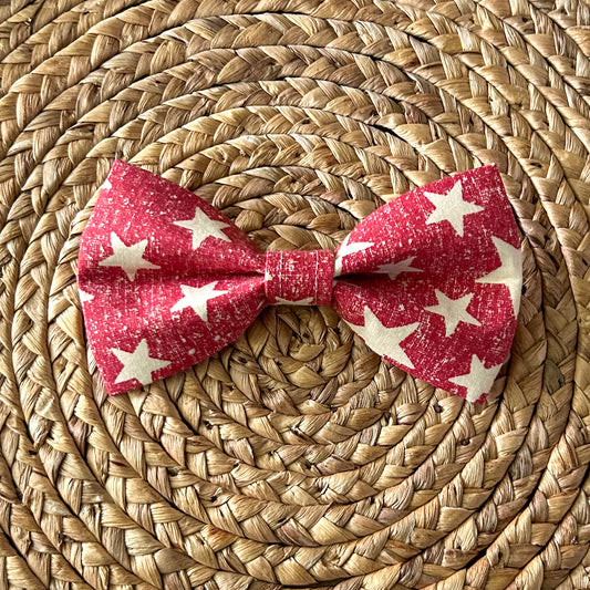 Stars on Red Bow Tie