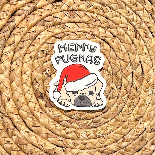 Merry Pugmas Sticker