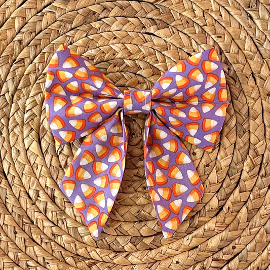Candy Corn Sailor Bow