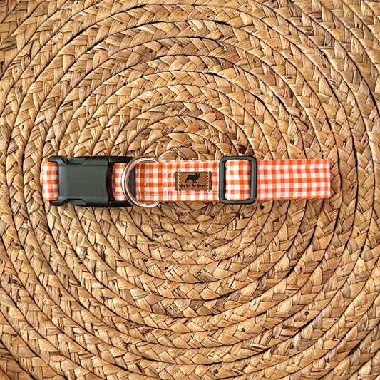 Pumpkin Patch Plaid Collar