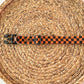 Black and Orange Check Collar