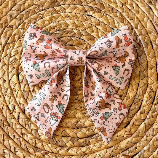 A Cowgirl Christmas Sailor Bow