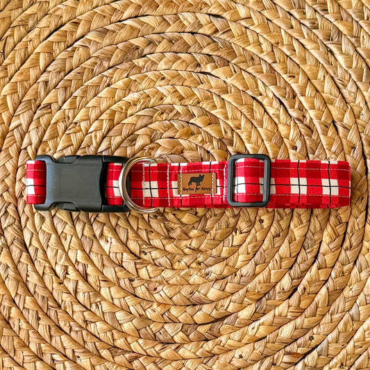 Red Plaid Collar