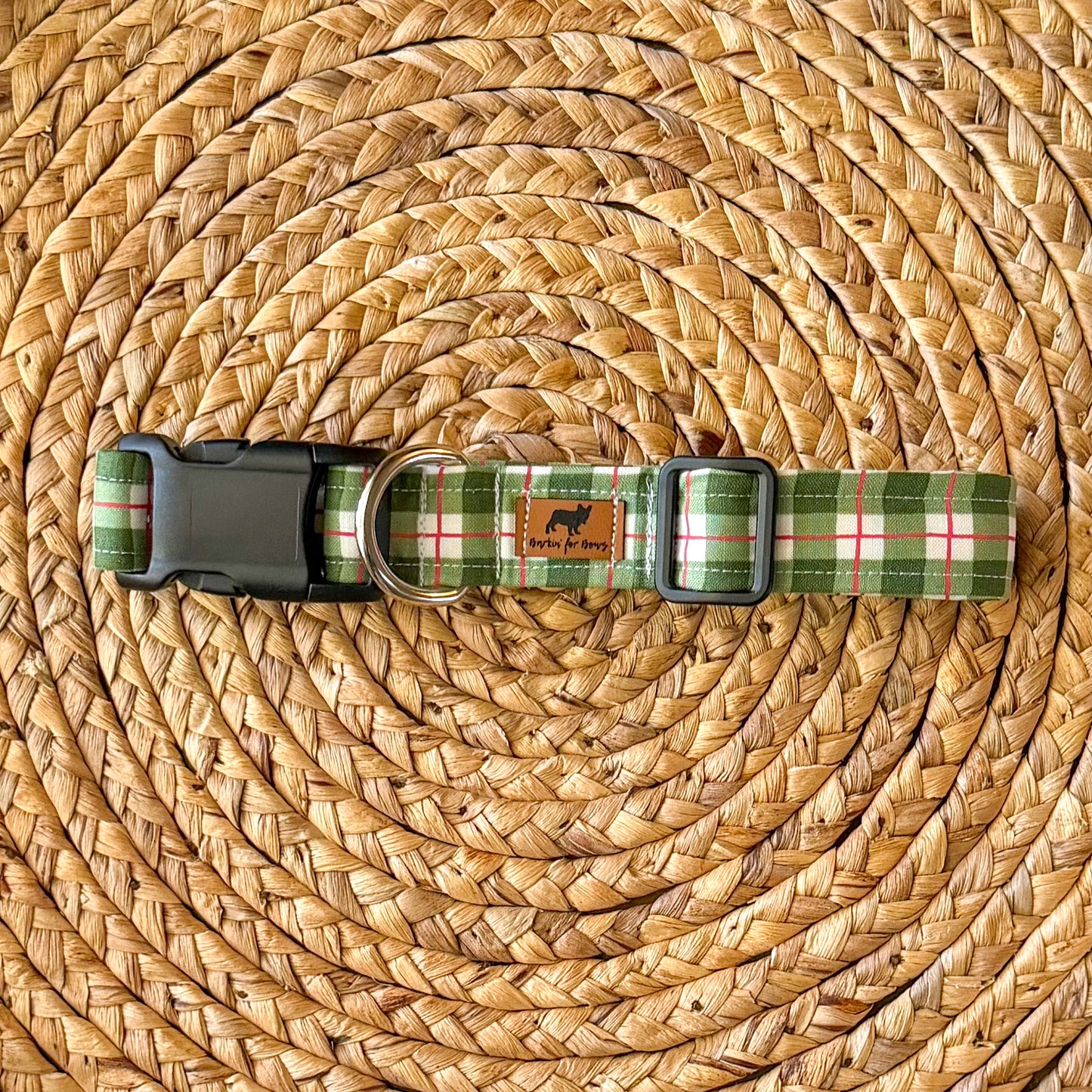 Green Plaid Collar